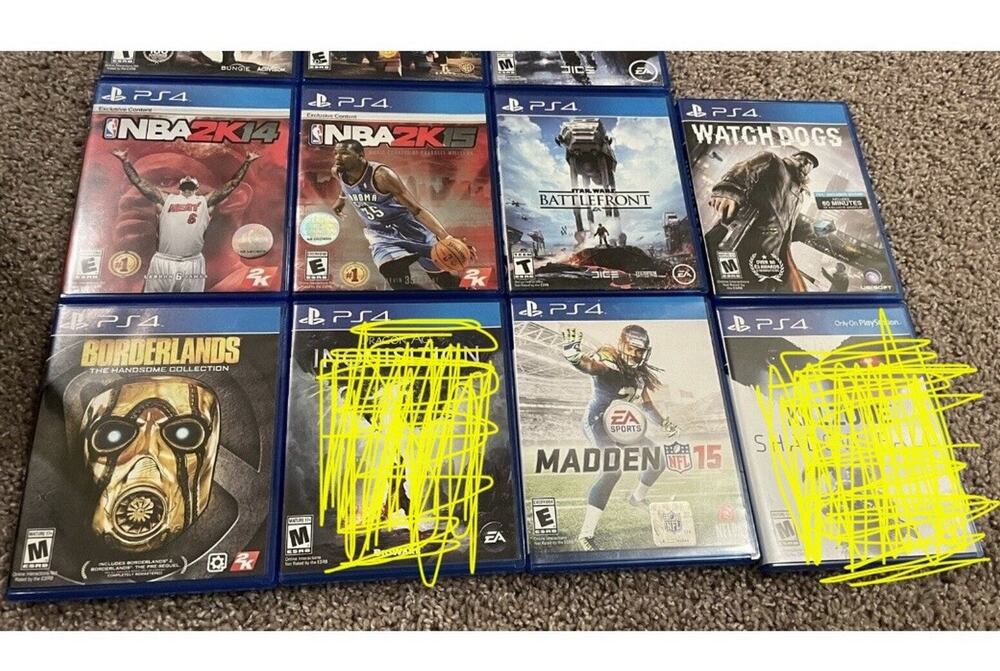 Sony PlayStation 4 Lot Bundle 11 Games Sports Fantasy NBA Madden Call of Duty